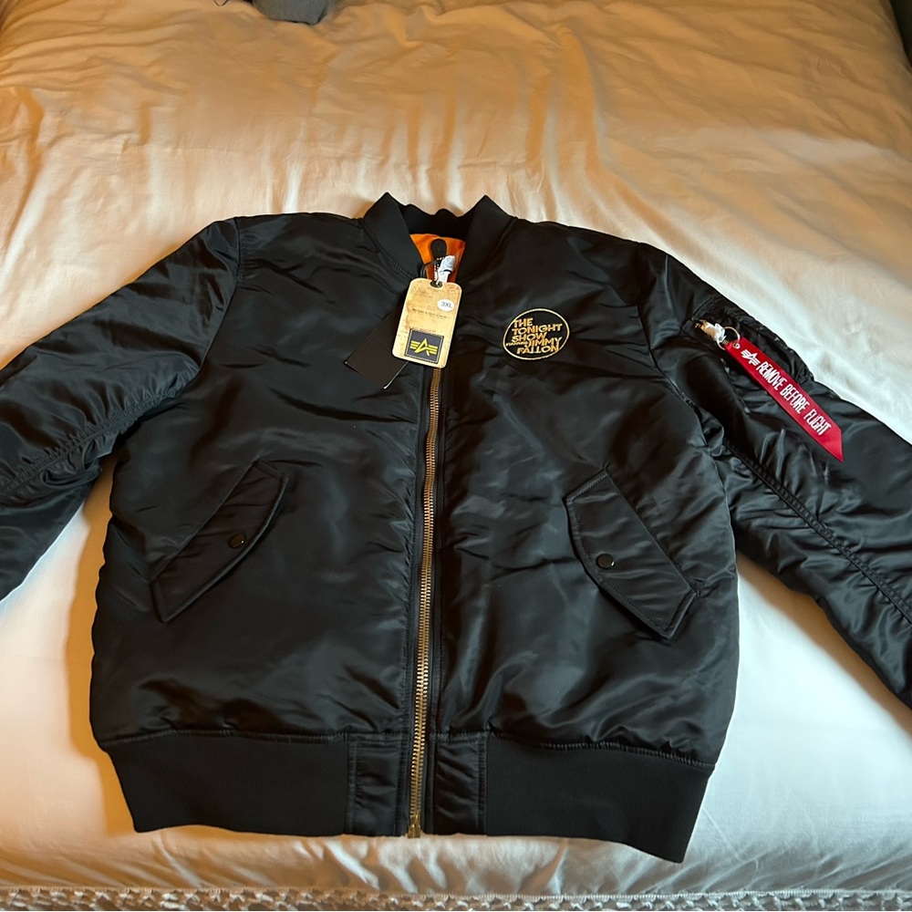 NWT Alpha Industries Tonight Show Bomber Jacket